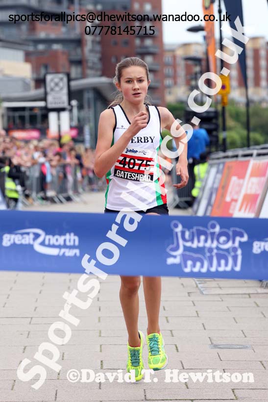 Girls Junior Great  North Run, Newcastle/Gateshead. Photo: David T. Hewitson/Sports for All Pics